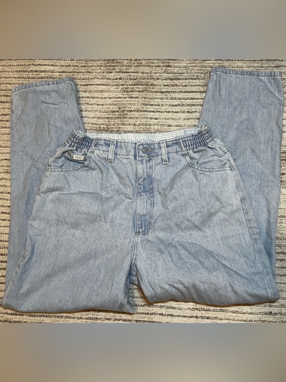 Vintage Lee‎ USA Light Wash Mom Jeans 12P